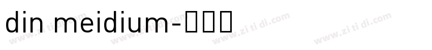 din meidium字体转换